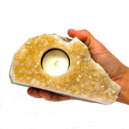 0.65kg Citrine Tealight Candle Holder CF288 | Himalayan Salt Factory