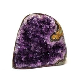 0.85kg Amethyst Polished Crystal Geode Specimen CF366 | Himalayan Salt Factory