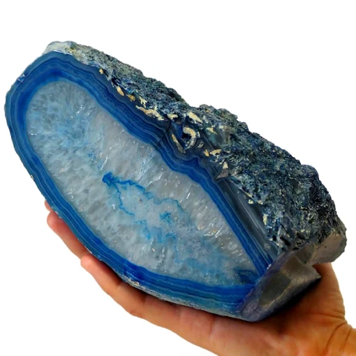 1.85kg Blue Agate Crystal Lamp CF554 | Himalayan Salt Factory