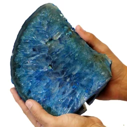 2.30kg Blue Agate Crystal Lamp CF558 | Himalayan Salt Factory