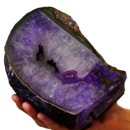 2.15kg Purple Agate Crystal Lamp CF607 | Himalayan Salt Factory