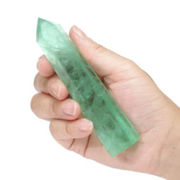 Green Fluorite Terminated Point 11cm | Himalayan Salt Factory