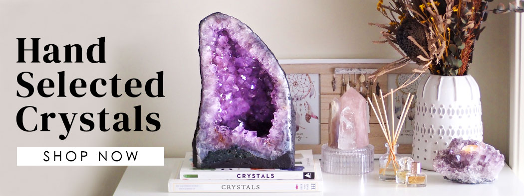 Hand Selected Crystals Banner | Himalayan Salt Factory