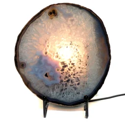 0.37kg Natural Agate Slice Lamp J47 7 0.37kg Natural Agate Slice Lamp J47 | Himalayan Salt Factory