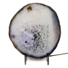 0.37kg Natural Agate Slice Lamp J47 | Himalayan Salt Factory