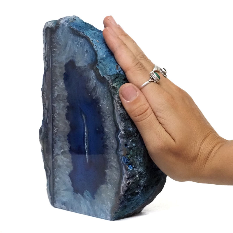 2.64kg Blue Agate Crystal Lamp L338 5 2.64kg Blue Agate Crystal Lamp L338 | Himalayan Salt Factory