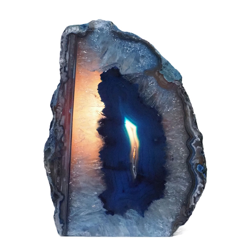 2.64kg Blue Agate Crystal Lamp L338 4 2.64kg Blue Agate Crystal Lamp L338 | Himalayan Salt Factory
