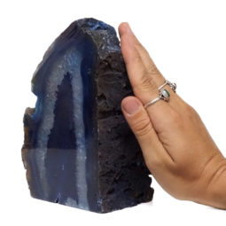 1.56kg Blue Agate Crystal Lamp L339 7 1.56kg Blue Agate Crystal Lamp L339 | Himalayan Salt Factory