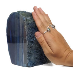 1.65kg Blue Agate Crystal Lamp L342 7 1.65kg Blue Agate Crystal Lamp L342 | Himalayan Salt Factory