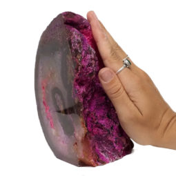 2.21kg Pink Agate Crystal Lamp L352 | Himalayan Salt Factory