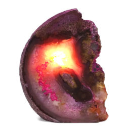 2.21kg Pink Agate Crystal Lamp L352 | Himalayan Salt Factory