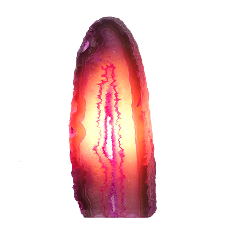 1.34kg Pink Agate Crystal Lamp L353 4 1.34kg Pink Agate Crystal Lamp L353 | Himalayan Salt Factory
