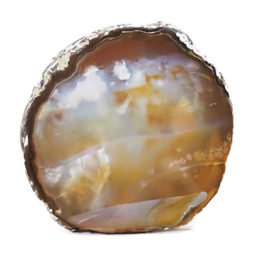 Natural Agate Polished Slab Plate DB463 | Himalayan Salt Factory