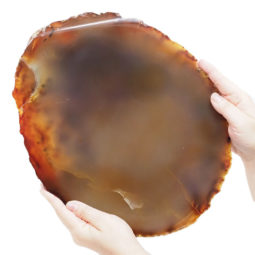 3.19kg Natural Agate Polished Slab Plate DB472 5 Natural Agate Polished Slab Plate DB472 | Himalayan Salt Factory