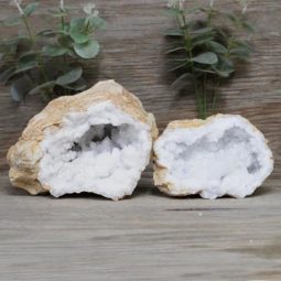 Natural Calcite Geode Pair J2041 | Himalayan Salt Factory