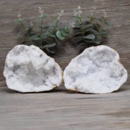 Natural Calcite Geode Pair J2042 | Himalayan Salt Factory