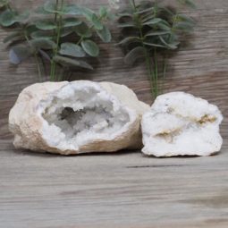 Natural Calcite Geode Pair J2043 | Himalayan Salt Factory