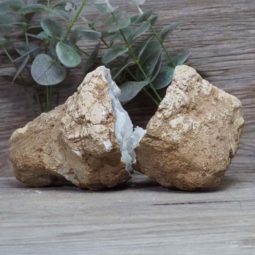 Natural Calcite Geode Pair N2022 | Himalayan Salt Factory