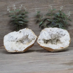 Natural Calcite Geode Pair S1226 | Himalayan Salt Factory