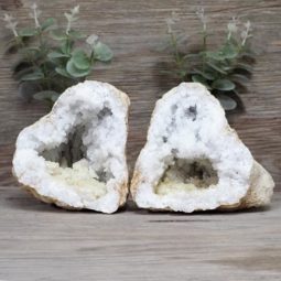 Natural Calcite Geode Pair S1236 | Himalayan Salt Factory