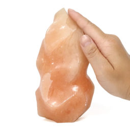 Orange Calcite Polished Flame Specimen DS2349 | Himalayan Salt Factory