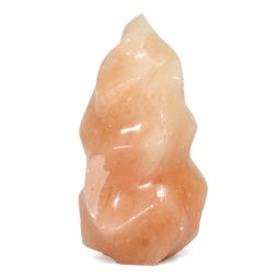 Orange Calcite Polished Flame Specimen DS2349 | Himalayan Salt Factory