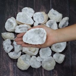 5kg Natural Calcite Geode Druze Pieces Parcel S1213 | Himalayan Salt Factory