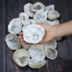 5kg Natural Calcite Geode Druze Pieces Parcel S1216 | Himalayan Salt Factory
