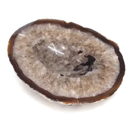 Natural Agate Crystal Polished Bowl DN1809 | Himalayan Salt Factory
