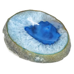 Blue Agate Crystal Bowl DN1793 | Himalayan Salt Factory