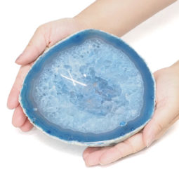 Blue Agate Crystal Bowl DN1816 | Himalayan Salt Factory