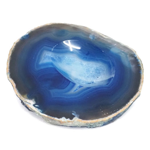 Blue Agate Crystal Bowl DN1817 | Himalayan Salt Factory