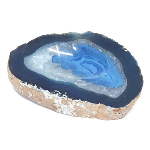 Blue Agate Crystal Bowl DN1822 | Himalayan Salt Factory