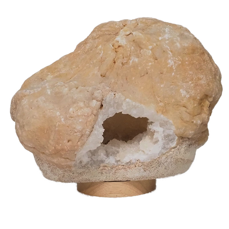 6.25kg Natural Calcite Geode Lamp with Large LED Light Base DB579 4 Natural Calcite Geode Lamp with Large LED Light Base DB579 | Himalayan Salt Factory