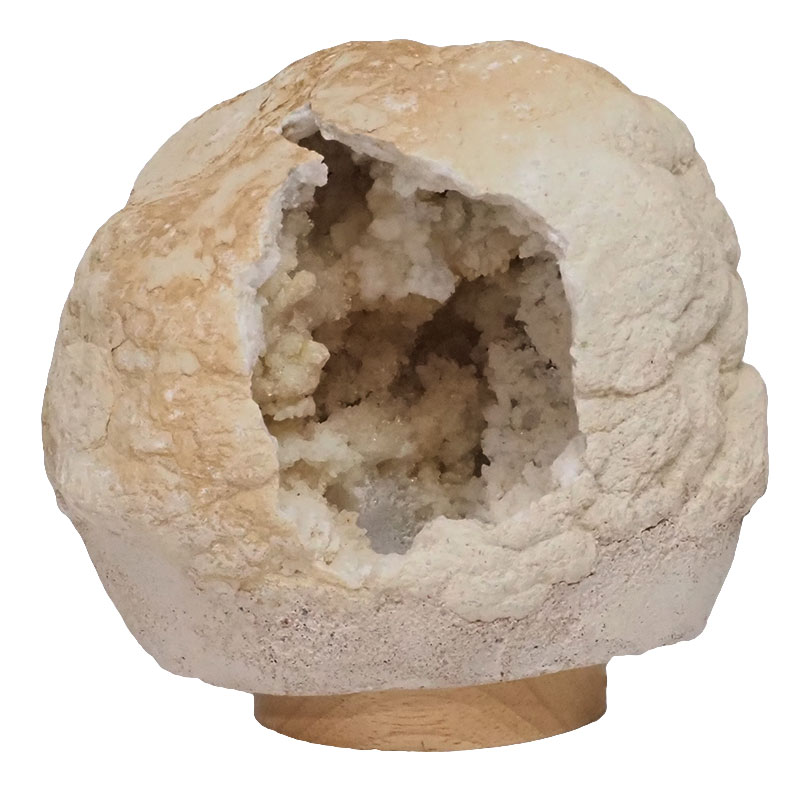 4.6kg Natural Calcite Geode Lamp with Large LED Light Base DB582 4 Natural Calcite Geode Lamp with Large LED Light Base DB582 | Himalayan Salt Factory