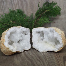 Natural-Calcite-Geode-Pair-S1241 | Himalayan Salt Factory