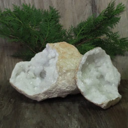 Natural-Calcite-Geode-Pair-S1243 | Himalayan Salt Factory
