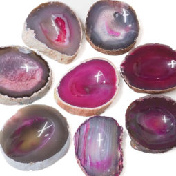 Pink Agate Crystal Polished Bowl – Medium (12cm-14cm) | Himalayan Salt Factory