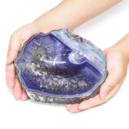 Purple Agate Crystal Bowl DN1777 | Himalayan Salt Factory