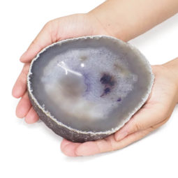 Purple Agate Crystal Bowl DN1780 | Himalayan Salt Factory