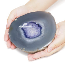 Purple Agate Crystal Bowl DN1829 | Himalayan Salt Factory