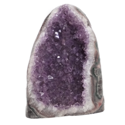 Amethyst Polished Crystal Geode Specimen DR464 | Himalayan Salt Factory