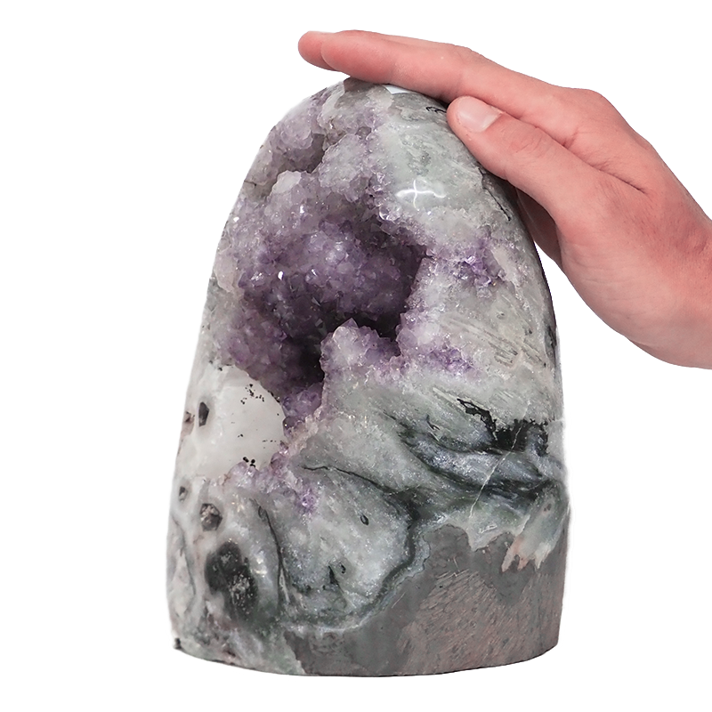5.65kg Amethyst Polished Crystal Geode Specimen DR465 4 Amethyst Polished Crystal Geode Specimen DR465 | Himalayan Salt Factory