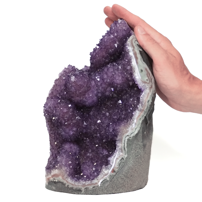 5.7kg Amethyst Polished Crystal Geode Specimen DS2393 4 Amethyst Polished Crystal Geode Specimen DS2393 | Himalayan Salt Factory