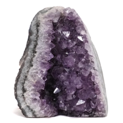 Amethyst Polished Crystal Geode Specimen DS2399 | Himalayan Salt Factory