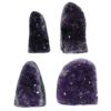 2.66kg Amethyst Polished Crystal Geode Specimen Set 4 Pieces DK936 2 Amethyst Polished Crystal Geode Specimen Set 4 Pieces DK936 | Himalayan Salt Factory