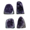 2.66kg Amethyst Polished Crystal Geode Specimen Set 4 Pieces DK937 2 Amethyst Polished Crystal Geode Specimen Set 4 Pieces DK937 | Himalayan Salt Factory