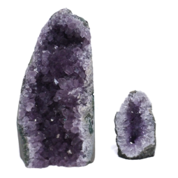 Amethyst-Crystal-Geode-Specimen-Set-4-Pieces-DK924 | Himalayan Salt Factory