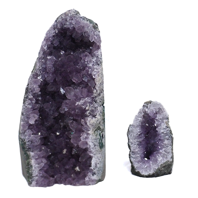 2.61kg Amethyst Crystal Geode Specimen Set 2 Pieces DK924 3 Amethyst-Crystal-Geode-Specimen-Set-4-Pieces-DK924 | Himalayan Salt Factory
