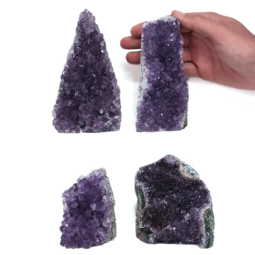 2.66kg Amethyst Crystal Geode Specimen Set 4 Pieces DK928 5 methyst-Crystal-Geode-Specimen-DK928 | Himalayan Salt Factory